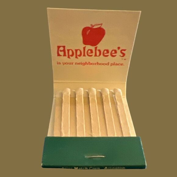 Vintage Applebees Restaurant Hot Air Balloon Matchbook Unstruck - Picture 3 of 3